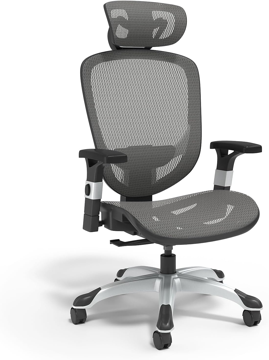 Staples Hyken Ergonomic Swivel Task Chair, Adjustable Office Chair with Breathable Mesh and Lumbar Support, Perfect for Home and Office, Black