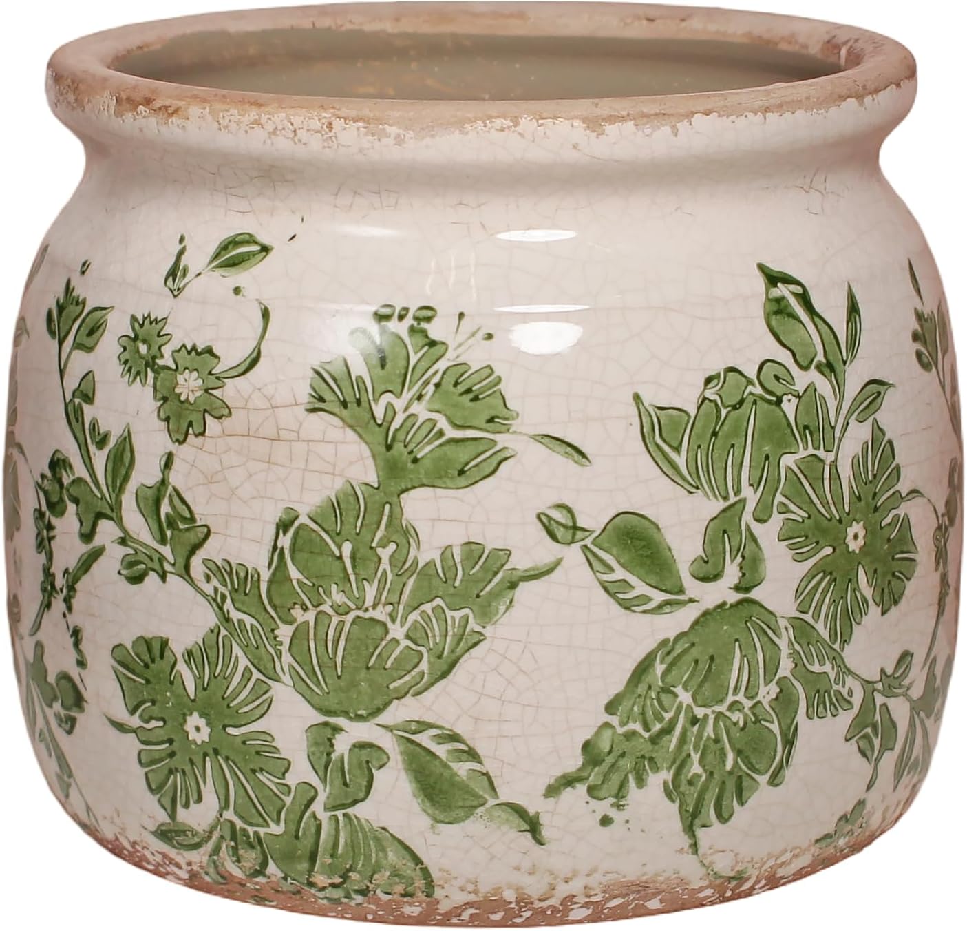 Ceramic Planters for Indoor Plants, Plant Pots with Drainage Hole, 6.29in. Flower Pots Ceramic Vase, Vintage Planters & Flower Vase, Planter Vase Plant Pots, Purple Red