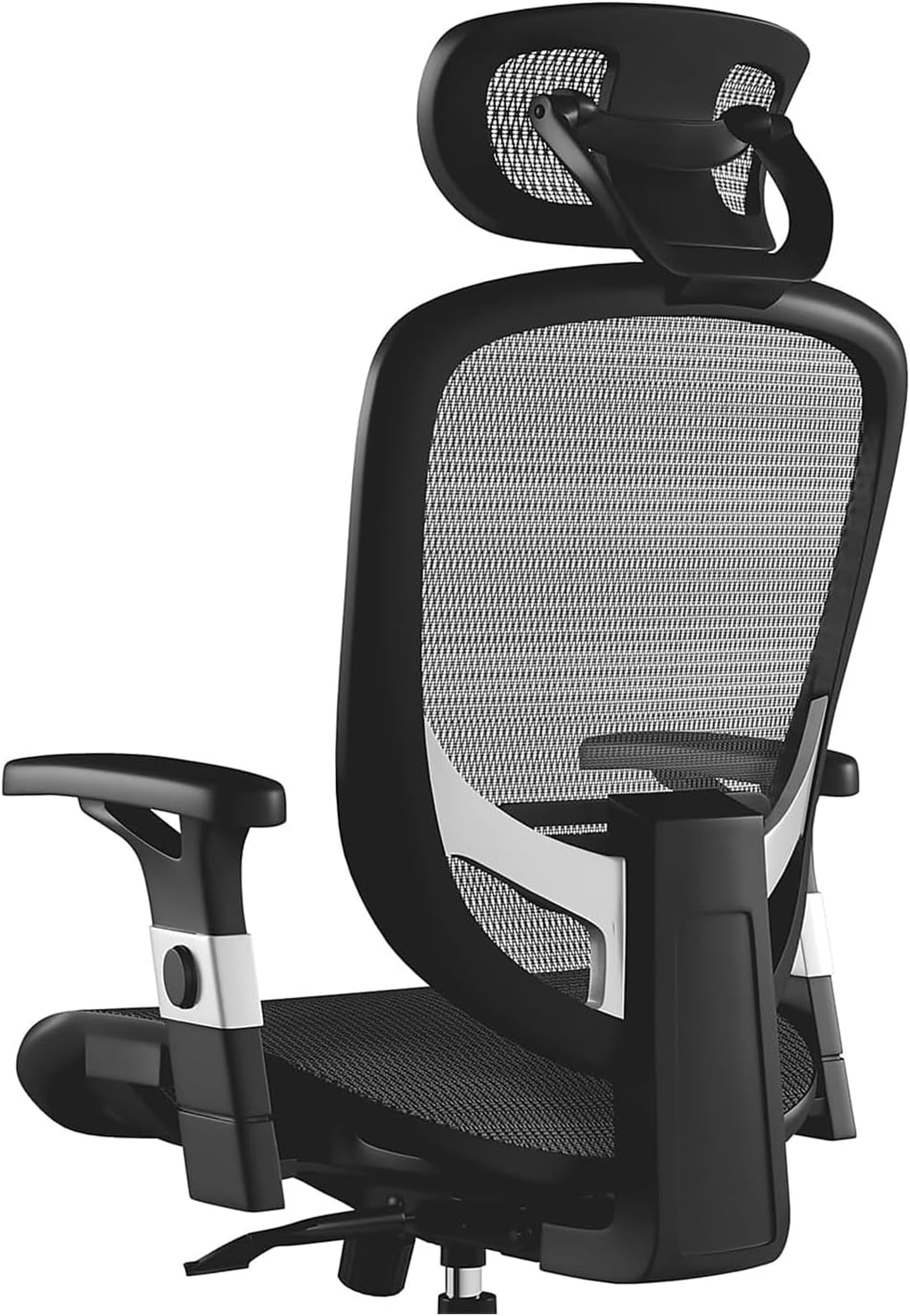 Staples Hyken Ergonomic Swivel Task Chair, Adjustable Office Chair with Breathable Mesh and Lumbar Support, Perfect for Home and Office, Black