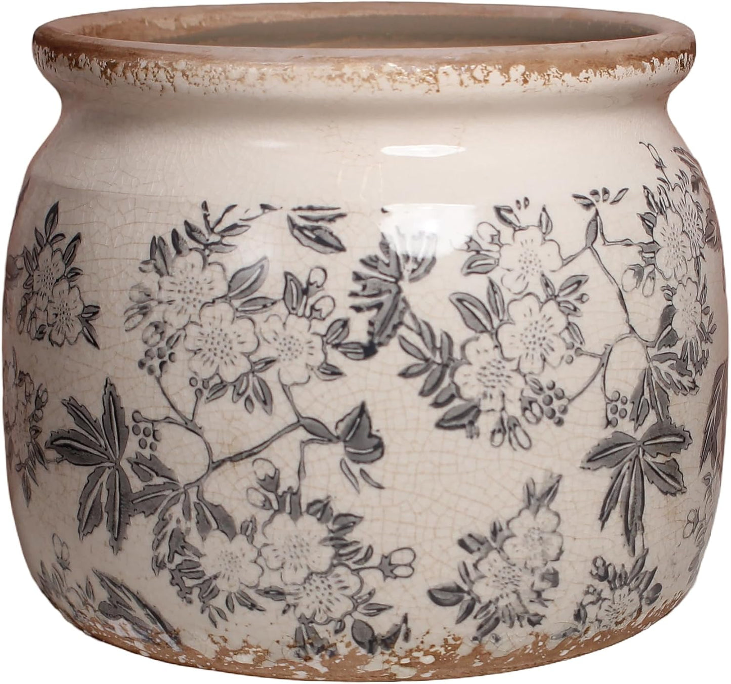Ceramic Planters for Indoor Plants, Plant Pots with Drainage Hole, 6.29in. Flower Pots Ceramic Vase, Vintage Planters & Flower Vase, Planter Vase Plant Pots, Purple Red